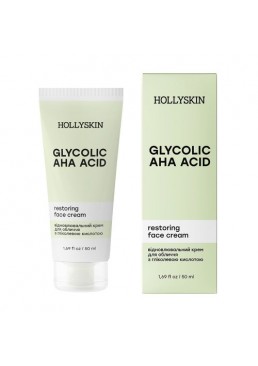 Восстанавливающий крем для лица с гликолевой кислотой Hollyskin Glycolic AHA Acid Face Cream, 50 мл 