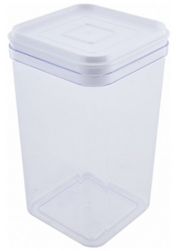 Емкость для сыпучих продуктов, 1.3 л (прозрачная/белая) 