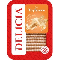 Вафлі "Трубочки" Delicia зі смаком пряженого молока, 400 г