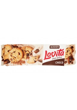 Печенье Roshen Lovita Classic Cookies с шоколадными дропсами, 150 г