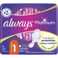 Гигиенические прокладки Always Platinum Normal Размер 1, 8 шт (4 капли)