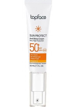 Сонцезахисний крем TopFace Anti-Shine Cream SPF 50+ РТ806, 30 мл