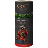 Чай чорний розсипний Graff Cherry Samurai «Вишневий Самурай», 80 г (тубус)