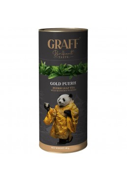 Розсипний чай пуер Graff Gold Puerh «Золотий пуер», 80 г (тубус)