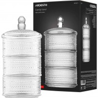 Цукорниця Ardesto Verbena прозора, 12.5 см