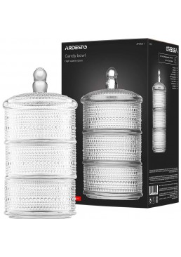 Цукорниця Ardesto Verbena прозора, 12.5 см