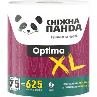 Двошарові паперові рушники Сніжна панда Optima XL Roll, 1 рулон