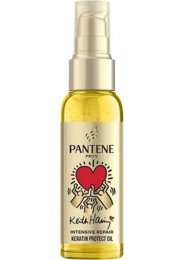 Масло для волос Pantene Pro-V Keith Haring Artist Edition «Интенсивное восстановление с кератином», 100 мл