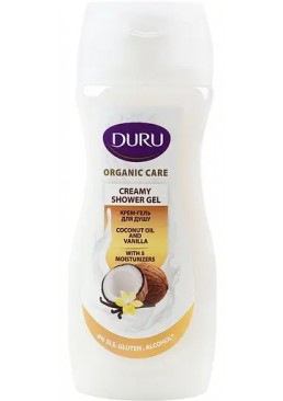 Крем-гель для душа Duru Organic Care кокосовое масло и ваниль, 250 мл