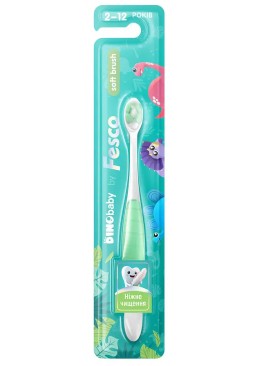 Зубна щітка дитяча Fesco DinoBaby Soft, 2-12 років (в асортименті)