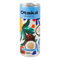 Напій безалкогольний Otaka Комбуча Кокосова хвиля слабогазований, 250 мл
