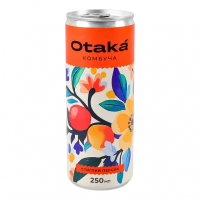 Безалкогольный напиток Otaka Комбуча Спелый персик слабогазированный, 250 мл