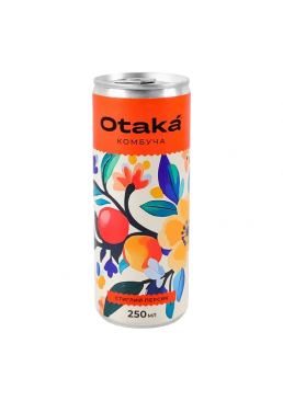 Безалкогольный напиток Otaka Комбуча Спелый персик слабогазированный, 250 мл