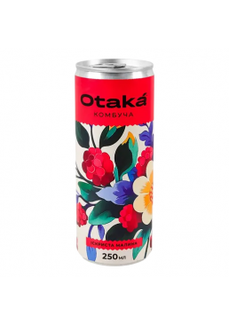 Безалкогольный напиток Otaka Комбуча Искристая малина слабогазированный, 250 мл