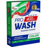 Пральний порошок PRO WASH Color, 400 г (5 прань)
