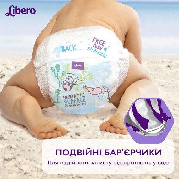 Підгузки-трусики Libero Swimpants Small 7-12 кг, 12 шт  (981659) - 