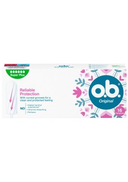 Тампони o.b. Original Super plus (6 капель), 16 шт