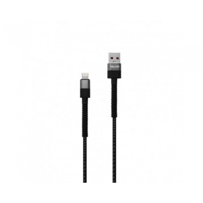 Кабель USB WALKER C700 Lightning black, 1 м (265030) - 