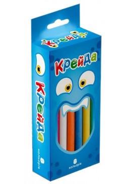 Мел маленький круглый разноцветный, 8 шт