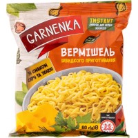 Вермішель Garnenka зі смаком сиру та зелені, 60 г