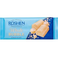 Шоколад білий Roshen пористий, 80г