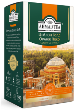 Чай Ahmad Tea Оранж Пеко Голд, 100 г