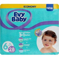 Подгузники детские Evy Baby 6 (16+кг), 28 шт
