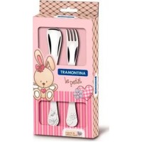 Набор столовых приборов Tramontina Baby Le Petit pink