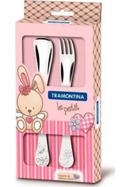 Набір столових приборів Tramontina Baby Le Petit pink