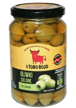 Оливки зелені El Toro Rojo без кісточки, 340 г