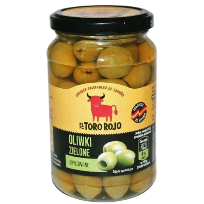 Оливки зелені El Toro Rojo без кісточки, 340 г (027699) - 
