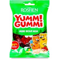 Желейні цукерки Roshen Yummi Gummi Mini Bear Mix, 70 г