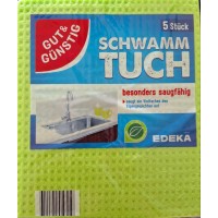 Серветки-мочалки поглинають вологу Gut & Gusting Schwammtuch, 5 шт