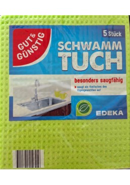 Салфетки-мочалки поглощающие влагу Gut&Gusting Schwammtuch, 5 шт