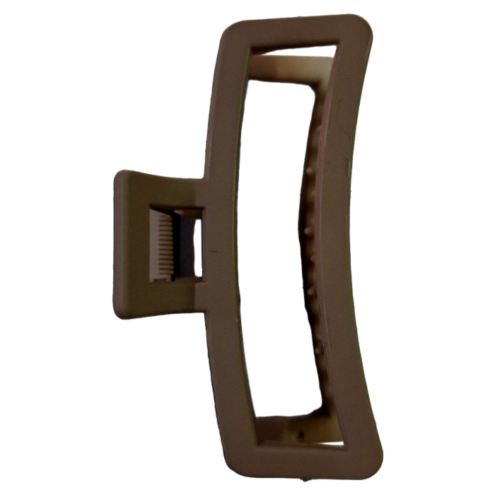 Заколка-крабик KRАB16-4.5 коричневый, 1 шт - 
