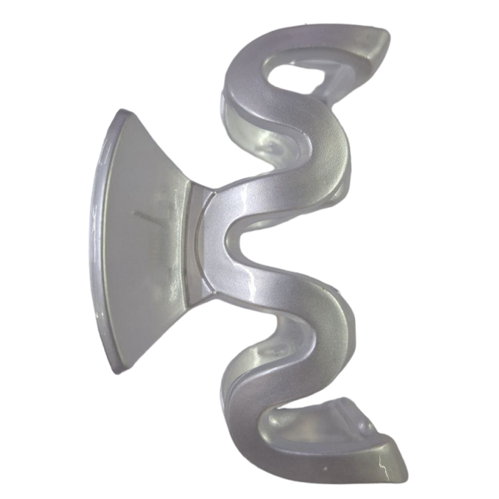 Заколка-крабик KRP4-4.8 Хвиля Білий, 1 шт (42545) - 
