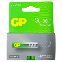 Батарейка GP SUPER ALKALINE 24A-2UE2 LR03 AAA 1.5V, 2 шт