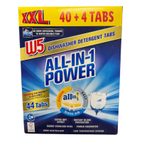 Таблетки для посудомоечных машин W5 All-in-1 Tabs XXl все в одном, 44 шт  