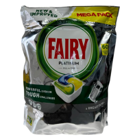 Засіб для миття посуду в посудомийних машинах у капсулах Лимон All in One Platinum Plus Fairy, 60шт