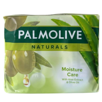 Твёрдое мыло Palmolive Naturals с экстрактом алоэ и оливковым маслом, 4х90г