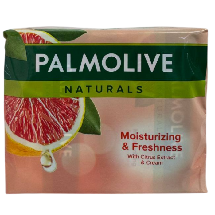 Твёрдое мыло Palmolive Naturals с цитрусовым ароматом и кремом, 4х90г - 