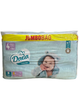 Подгузники детские DADA Jumbo Bag 4 (7-16 кг), 102 шт