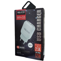 Сетевое зарядное устройство  2в1 WALKER WH-33 2USB / 2.1A + Type-C white