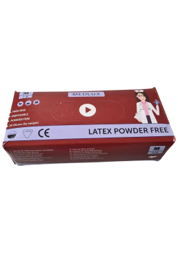 Перчатки латексные Medlux синие M 50 шт, 25 пар