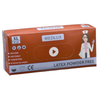 Перчатки латексные Medlux синие XL 50 шт, 25 пар
