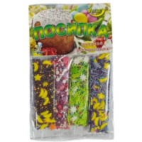 Посыпка кондитерская микс из 4 стиков, 20 г
