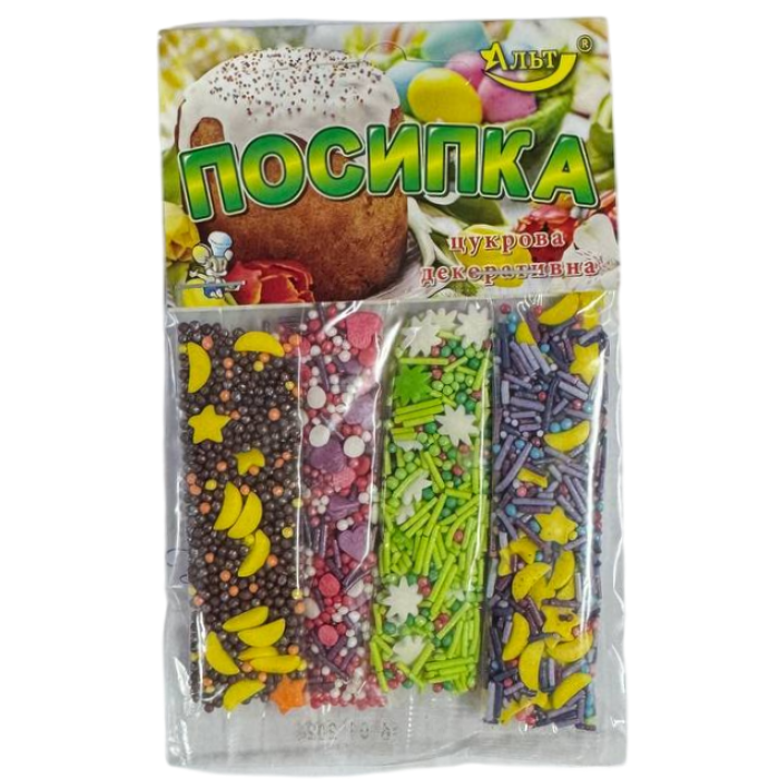 Посыпка кондитерская микс из 4 стиков, 20 г - 