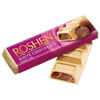 Батончик Roshen білий шоколад з трюфельною начинкою, 41 г