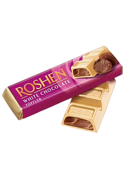 Батончик Roshen білий шоколад з трюфельною начинкою, 41 г