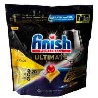 Таблетки для посудомийної машини Finish Powerball Ultimate Plus Intensive Clean & Shine Lemon Sparkle, 20 шт